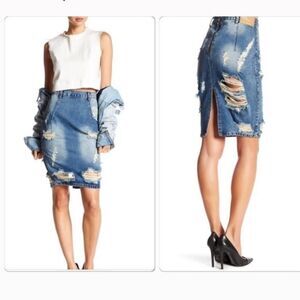 Ladies ONE BY ONE TEASPOON DENIM SKIRT